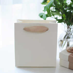 Tùy Chỉnh Cầm Tay Màu Be In Gió Túi Giấy Cho Đám Cưới Của Mẹ Ngày Cao cấp Logo Quà Tặng Bao Bì Matt Cán Miếng Bọt Biển Thư Mục - Product Image 2