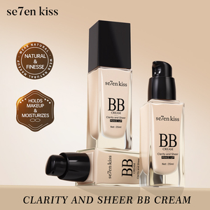 Crème hydratante pour le visage, fond de teint sans huile pour le contrôle du sébum, base de maquillage quotidienne pour femmes, correcteur léger et malléable - Product Image 1