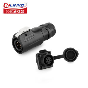 Conector Cnlinko LP12 de Plástico de 8 Pines Macho y Hembra para Montaje en Panel, Impermeable, M12 - Product Image 1