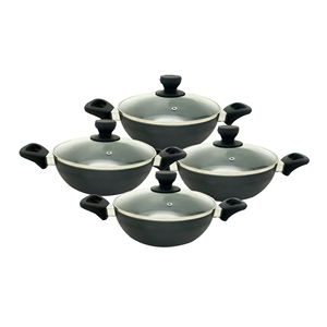 Batterie de cuisine antiadhésive en aluminium de haute qualité au design personnalisé écologique ustensiles de cuisine antiadhésifs poêle colorée du Bangladesh - Product Image 4