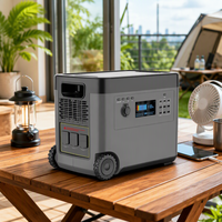 Station d'alimentation portable 2500W LiFePO4 2160Wh Générateur solaire Onduleur à onde sinusoïdale pure Certifié CE Urgence domestique Hors réseau Stock UE DE