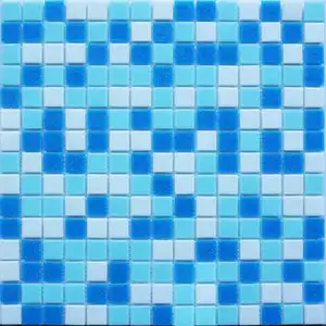 20 X20 Blue Glass Schwimmbad Mosaik fliesen Kunst