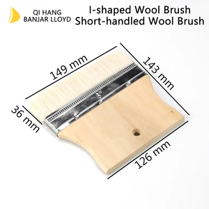 Brocha de Pintura de Pared con Mango de Madera de Alta Calidad, Diseño en Forma de I, Personalizable OEM, de 2-5 Pulgadas - Product Image 2