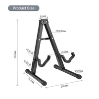 Soporte plegable para guitarra con Marco en A para guitarras acústicas, clásicas y eléctricas, soporte portátil para guitarra