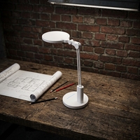 Lampe de table LED pliable à double bras, CRI 95 élevé, protection oculaire, lumière de lecture, 3 modes de couleur, variateur d'intensité, lampe de bureau intelligente pour l'étude
