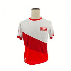 T-shirt promotionnel 100 % polyester à sublimation intégrale avec votre logo, col rond, séchage rapide, pour campagne électorale - Product Image 2