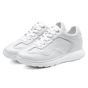 Elevator Shoes For Women - Height Increasing Shoes For Ladies - Women's Casual White Sneakers 7CM / 2.76 Inches