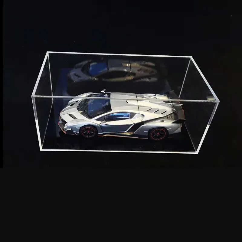 Clear Model Acrylic Car Display Box Acrylic Storage Box Assembled Car Cover Showcase For Car Model Toy