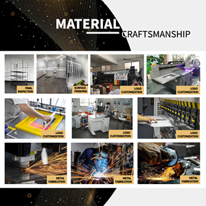 Expositor de Productos para el Cuidado del Automóvil, Metálico, Moderno, Personalizado, Plateado, Curvo, de 4 Niveles, para Estación de Servicio - Product Image 3