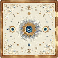 Housse de table de mahjong vintage à imprimé floral royal soleil et lune, antidérapante, pour soirée de mahjong