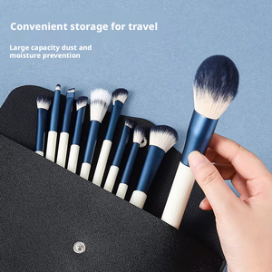 Nuevo Set de 10 Brochas de Maquillaje Profesionales Guofeng Azules, Portátiles, <span class=keywords><strong>con</strong></span> Mango de Plástico y Pelo Sintético, para Sombras de Ojos y Maquillaje Facial - Product Image 5