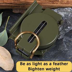 Brújula Lenteica Plegable Portátil de Plástico para Exteriores, Mini Brújula para Senderismo, Campamento, Caza, Supervivencia en la Naturaleza - Product Image 4