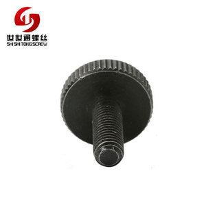 DIN653-B DIN 464 métrica acabado de óxido negro de cabeza moleteada tornillos - Product Image 3