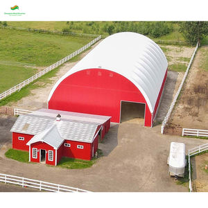 Tenda de Armazenamento de Tecido com Estrutura Metálica Certificada CE 30x60 pés, Cobertura Durável para Garagem, Armazenamento Agrícola e Comercial - Product Image 4
