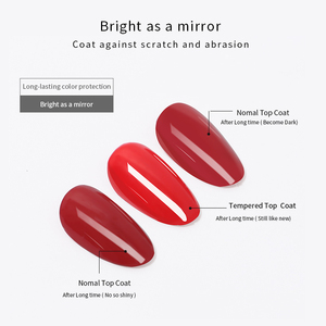Materia prima de larga duración brillante de alto brillo 1kg No amarillo No Wipe Clear Diamond Matte Top Coat Base Coat Oem Odm - Product Image 3
