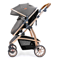 Poussette bébé légère, pliable, portable, poussette de voyage, taille cabine d'avion, landau bébé