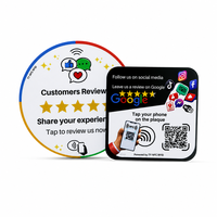 NFC-Chip Kontaktlose IC-Karte Acryl-Tischaufsteller für Restaurantmenü Google-Bewertung Check-in-Tafel
