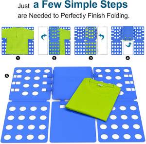 Tabla Plegable para Ropa Multicolor, Material PP, Organizador de Ropa, Tablas para Doblar Camisetas - Product Image 4