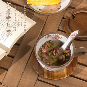 Tasse à café en porcelaine, 13.5 onces, avec poignée, Style dessin animé japonais <span class=keywords><strong>Moe</strong></span> chat, tasse de petit déjeuner, café thé cacao lait expresso nordique - Product Image 6