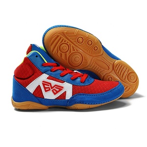 Hot Selling High Quality Professional Sport Boxing Shoes Wholesale New Fashion Breathable Mesh Leather Boxing Shoes