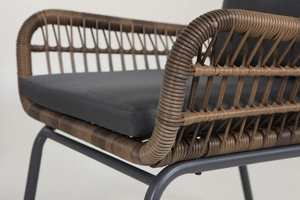 Leisure 4pcs Traditional Design Steel Frame Outdoor <b>Rattan</b> Garden Coffee <b>Table</b> Sets for Hotel & Villa - Product Image 6