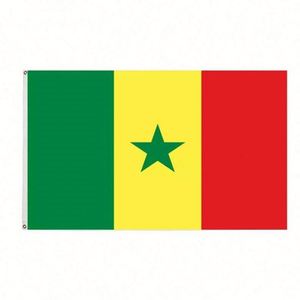 Banderas de Poliéster Impermeables Ecológicas de Colores Vivos 3x5 pies, Pancartas de Tela Textil, Banderas Deportivas Rojas, Amarillas y Verdes con Estrellas, Logotipo Digital - Product Image 1