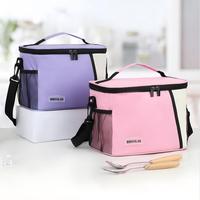 Sac isotherme de pique-nique de grande capacité, réutilisable, écologique, résistant à l'eau, minimaliste, tendance estivale, pour le stockage des aliments
