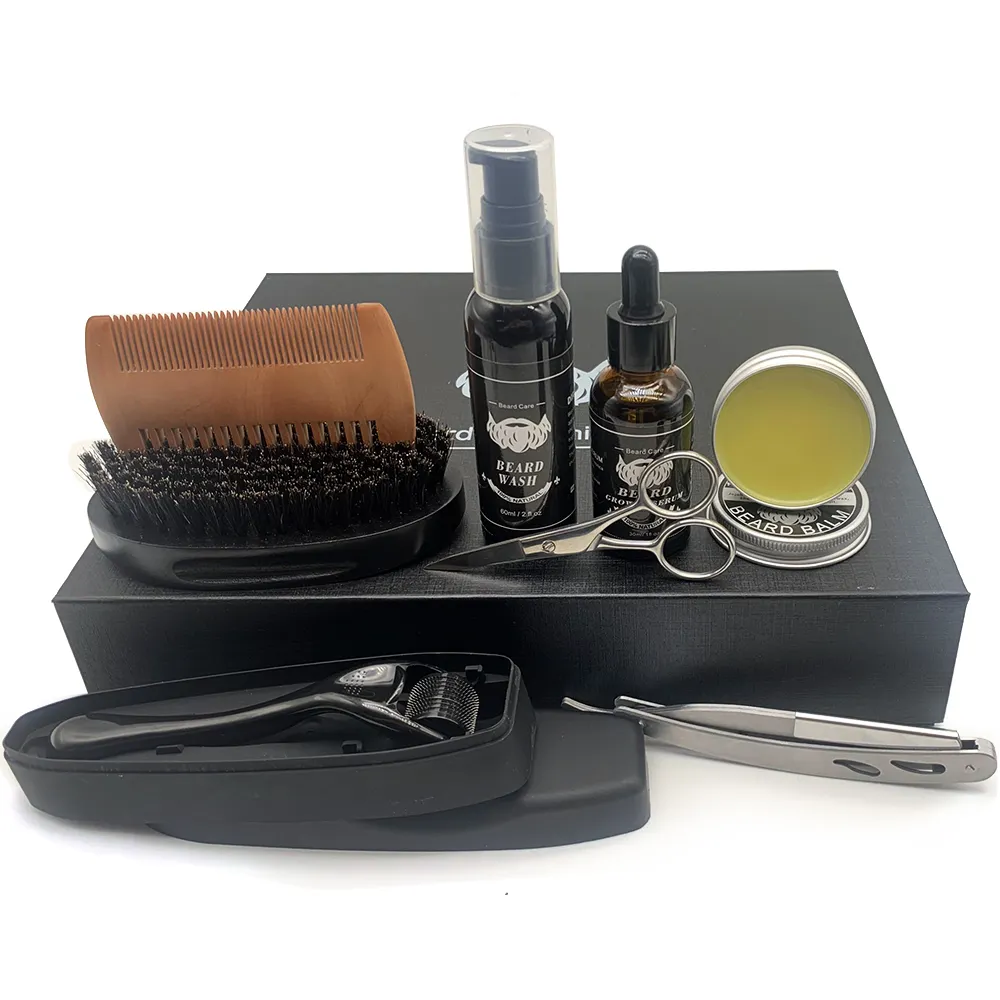 DYM Private Men's Gifts Natural Serum Beard Care Beauty Set Balsam Beard Growth Kit