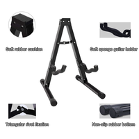 Soporte plegable para guitarra con Marco en A para guitarras acústicas, clásicas y eléctricas, soporte portátil para guitarra