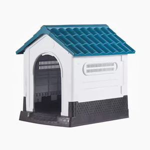 Cage pour chien en acier inoxydable respirant pour l'extérieur, résistante aux intempéries, luxueuse, grande maison pour chien, abri pour <span class=keywords><strong>animaux</strong></span> de compagnie - Product Image 2