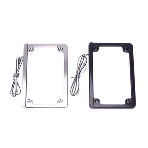 Luz <span class=keywords><strong>de</strong></span> marco <span class=keywords><strong>de</strong></span> <span class=keywords><strong>matrícula</strong></span> plana personalizada para motocicleta 9 * LED 7-3/16 "X 4-1/4" para modelos Harley - Product Image 1