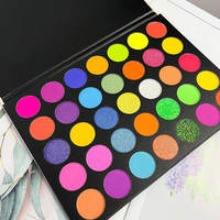 Palette de fards à paupières personnalisable en petites quantités, 35 couleurs, marque privée, imperméable, longue tenue, vegan, maquillage pour les yeux