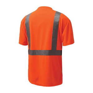Camiseta de Seguridad Reflectante de Alta Visibilidad, Manga Corta, Ropa de Trabajo para Hombre, 100% Poliéster, ANSI/ISEA 107 Clase 2/3 - Product Image 2
