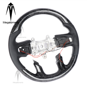 Volant de direction en fibre de carbone durable de style sportif personnalisé Megalomania pour <span class=keywords><strong>Dodge</strong></span> RAM Charger Challenger <span class=keywords><strong>SRT</strong></span> LED - Haute qualité - Product Image 3
