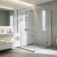 Système de douche thermostatique 3 fonctions avec bec de baignoire en laiton robuste, finition chrome poli, jet puissant, vente en gros OEM pour hôtels