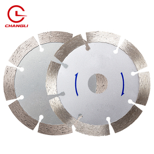 Turbo blanco 110mm 2,4mm de espesor 13,5mm segmento Alteza, 22,23mm, agujero interior seco disco de corte de VI las cuchillas - Product Image 1