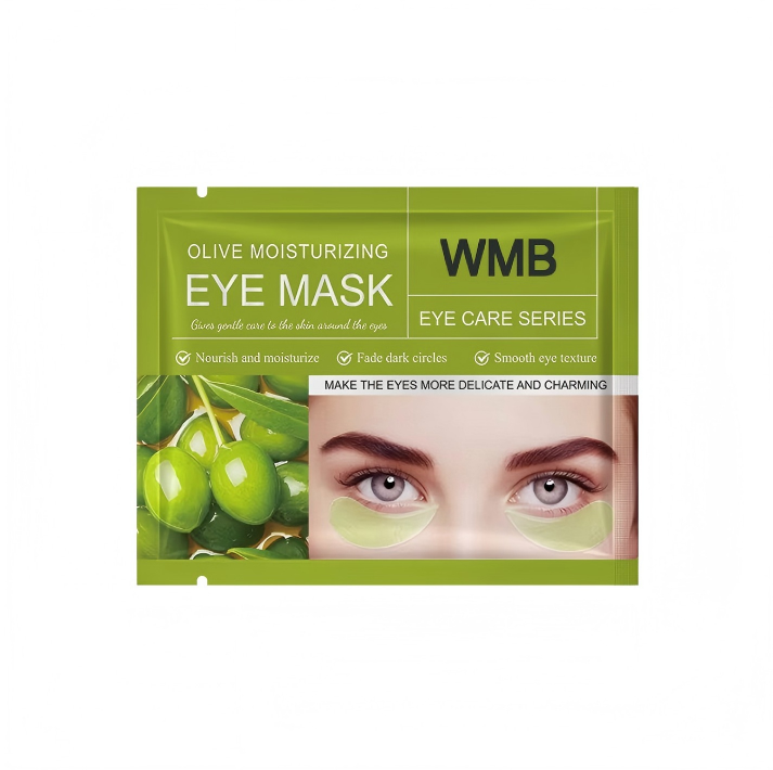 Mascarilla hidratante para ojos Pouqur con aceite de oliva.