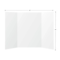 Panneau de projet en carton ondulé blanc à trois plis 36 pouces x 48 pouces, panneaux d'affichage pour concours scientifiques, panneaux d'affichage pour affiches, pour montage, art, affichage, projets
