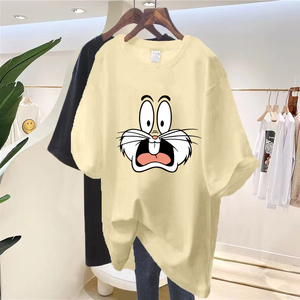 <span class=keywords><strong>Camisetas</strong></span> de Gran Venta 100% Algodón Oversize para <span class=keywords><strong>Mujer</strong></span>, <span class=keywords><strong>Camisetas</strong></span> de Moda con Estampado Personalizado, <span class=keywords><strong>Camisetas</strong></span> Baratas de Diseñador Original para <span class=keywords><strong>Mujer</strong></span> - Product Image 4