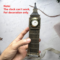 Decorazione da Scrivania 3D Big Ben UK, Articolo Artigianale in Resina, Souvenir Ornamentale