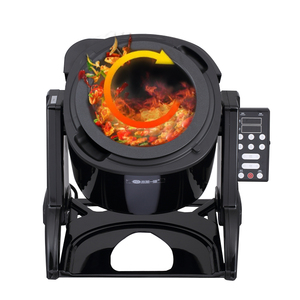 3400w Commercial Auto Drum Rotating Gas Electric Fried Rice Automatic Stir Fry Robot Wok Machine for Restaurant