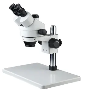 7x-45x Plateau coulissant à lumière polarisée micro portée prix optique jouet machine laboratoire dentaire Microscope stéréo binoculaire avec lumière LED