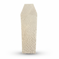 Cercueil funéraire blanc de style européen avec doublure matelassée en satin, matelas et housse intérieure en tissu de coton et de lin