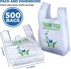 Extra Large Durable Black T-Shirt Carry <b>Bags</b> with Reinforced Handles, Thick Heavy Duty Plain Plastic <b>Bags</b> Ideal for Supermarket - Product Image 4