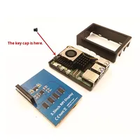 Casing pelindung Raspberry Pi generasi ke-5 ABS perumahan Raspberry Pi5 5B kompatibel dengan kipas pendingin PWM