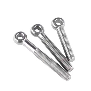 304 Stainless Steel Hinged Bolts M5 M6 M8 M10 M12 Fully Threaded Round Head Construction Industry Use - Product Image 3