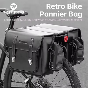 Sacoche de vélo de route et VTT étanche WEST BIKING 20L grande capacité, sacoche de porte-bagages durable pour accessoires de voyage - Product Image 1