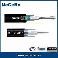 Harga Pabrik Kabel Serat Optik Luar Ruangan GYXTW 2-24 Core Berlapis Baja Ringan Kabel Pita Baja Bergelombang Kekuatan Tinggi