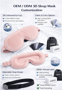 Máscara <span class=keywords><strong>de</strong></span> Ojos 3D <span class=keywords><strong>de</strong></span> Espuma Viscoelástica para <span class=keywords><strong>Dormir</strong></span>, Sin Compresión en los Ojos, Personalización OEM, MOQ <span class=keywords><strong>Bajo</strong></span> <span class=keywords><strong>de</strong></span> 100 Piezas - Product Image 2