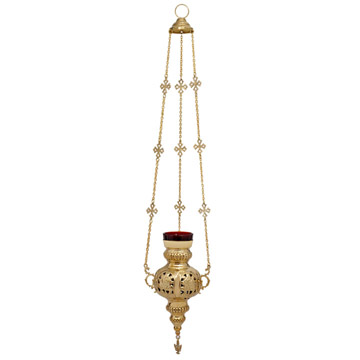 Vigil Oil Lamps with Red Glass-SL - 1012-A by EXPORT CORPORATION